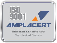 Selo oficial ISO 9001 AMPLACERT